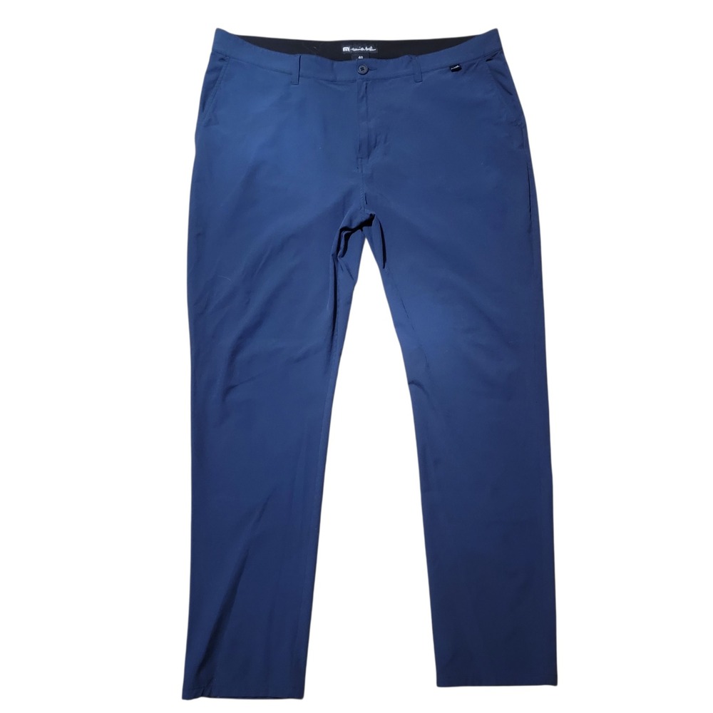 Travis Mathew Mens Sz 40x32 Right On Time Straight Leg Navy Blue Golf Pants‎